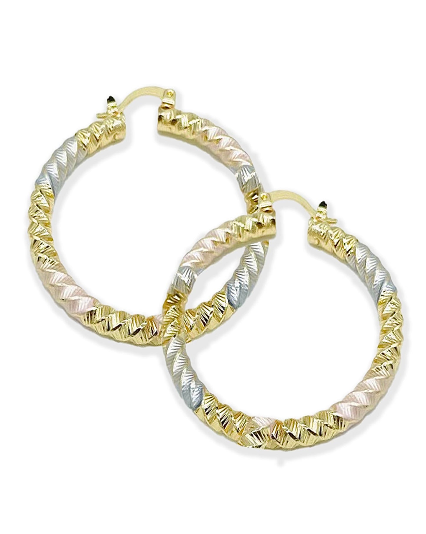 Pearlescent Hoops