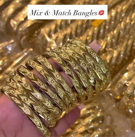 90’s Diamond Cuts Bangles
