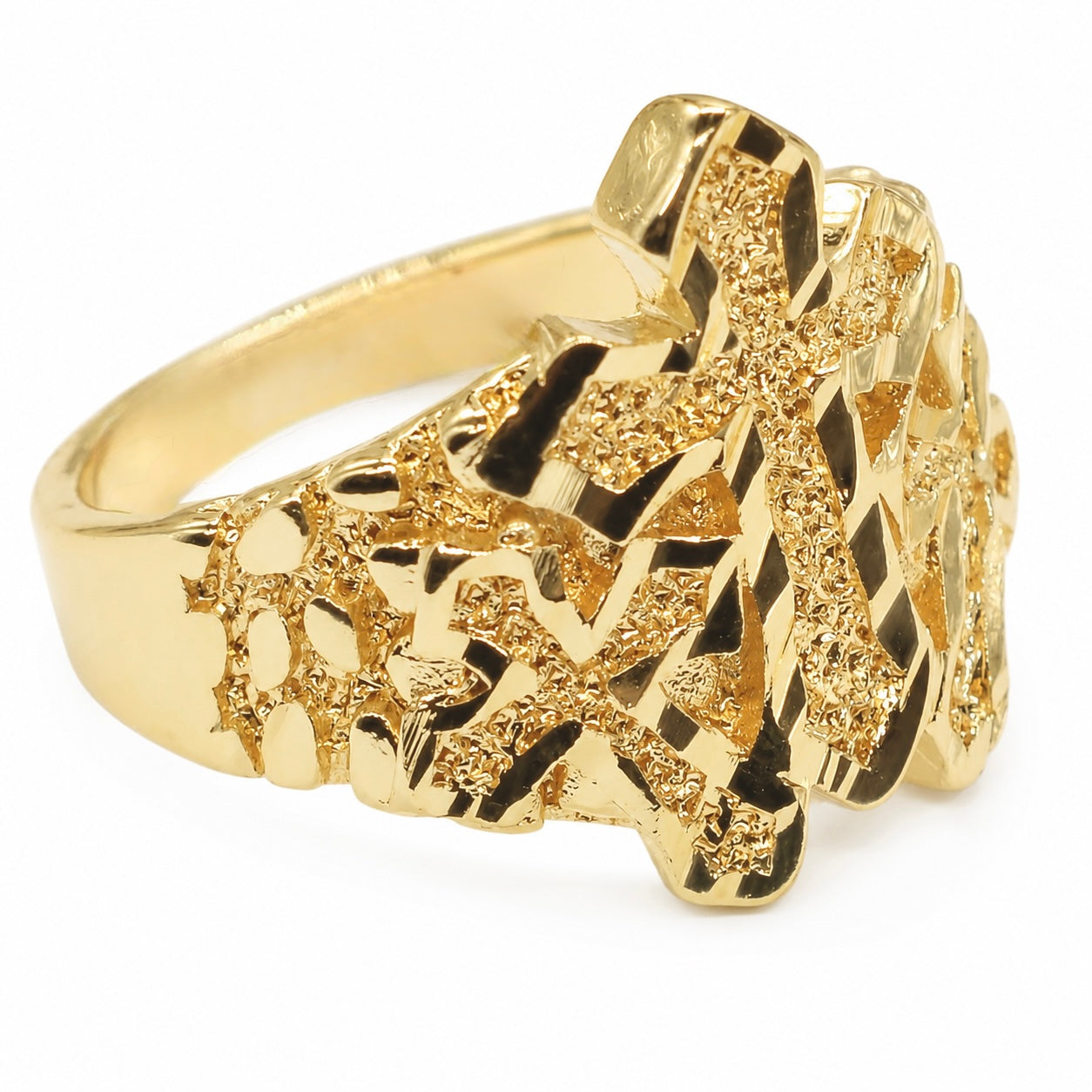 Nugget Cross Ring