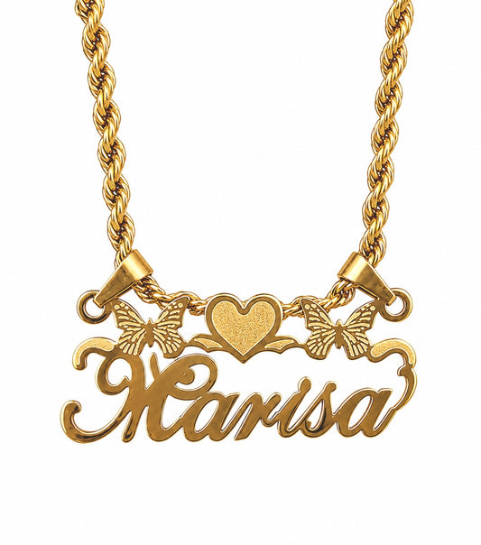 Butterfly Name Necklace