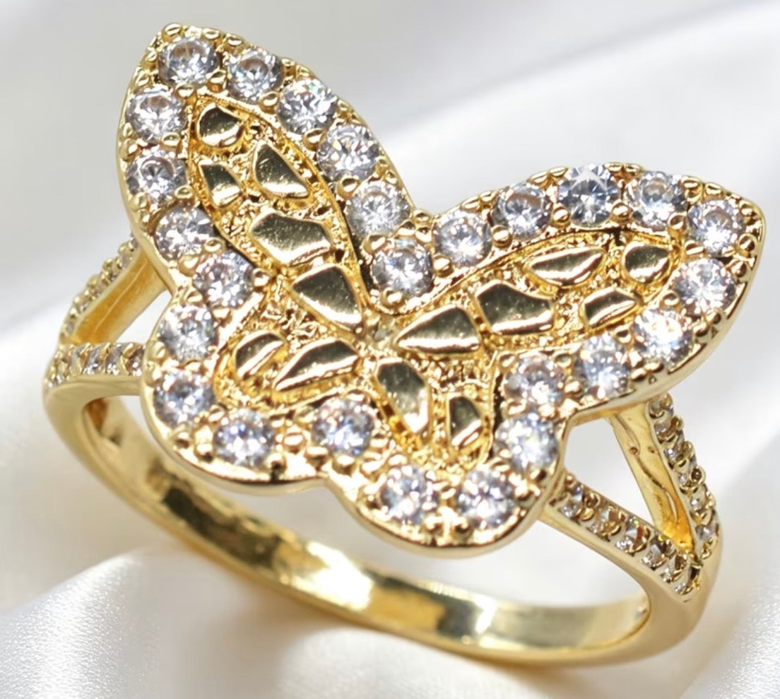 Katalina Diamond Butterfly Nugget Ring