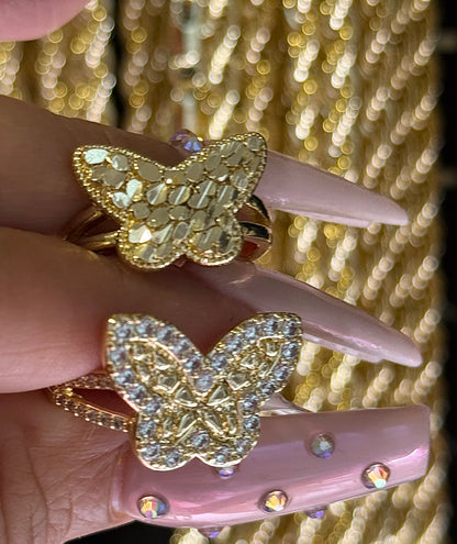 Katalina Diamond Butterfly Nugget Ring
