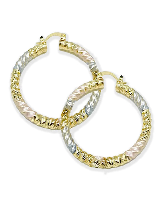 Pearlescent Hoops