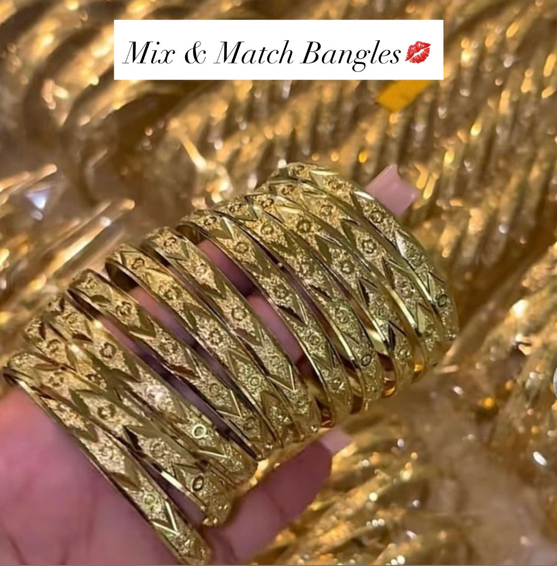 90’s Diamond Cuts Bangles