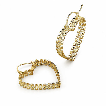 40mm Heart Rolx Earrings