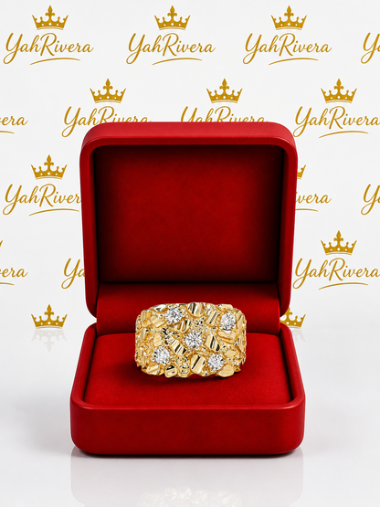 CZ Nugget Ring (Unisex)