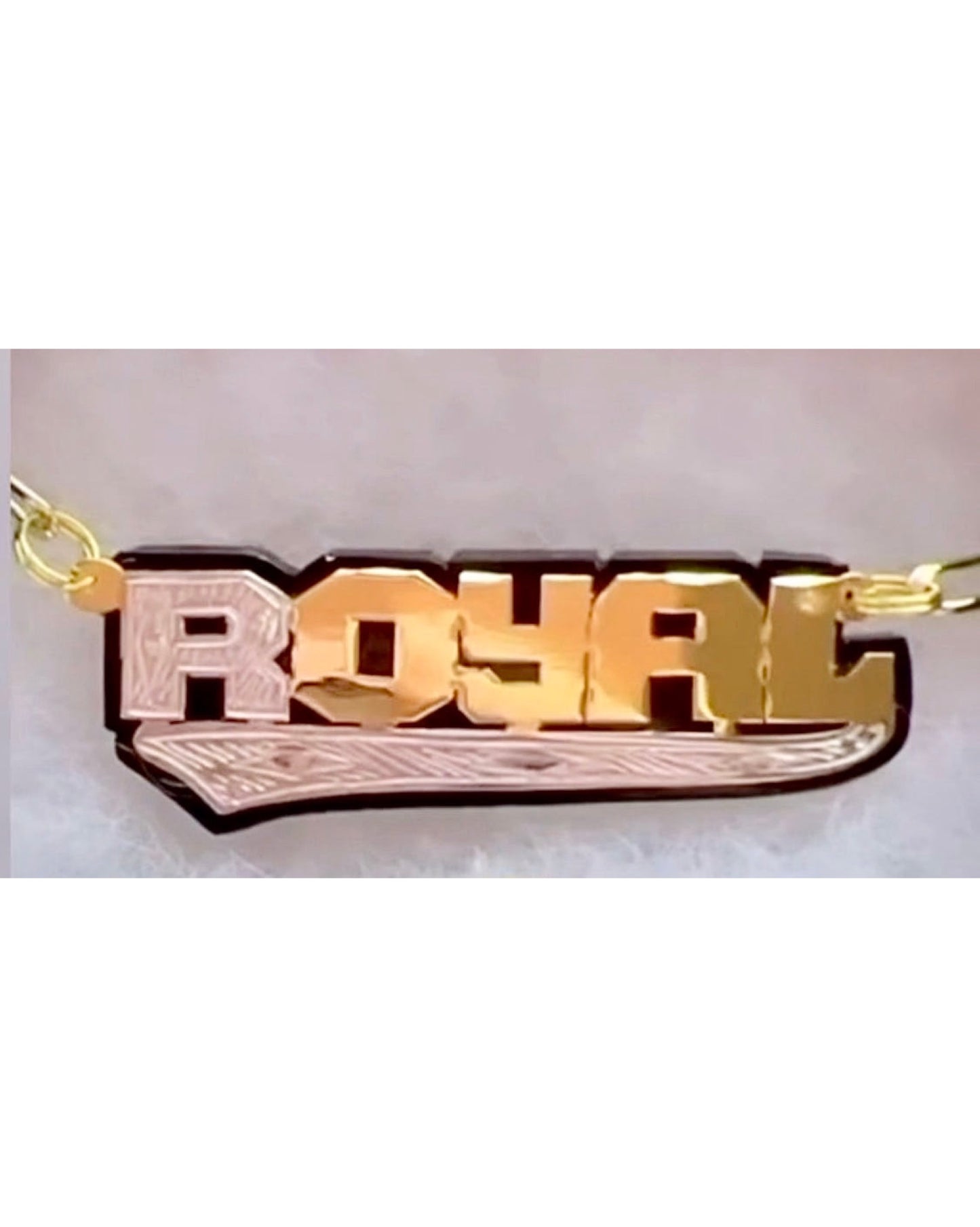 BLOCK LETTERS  W/ TAIL