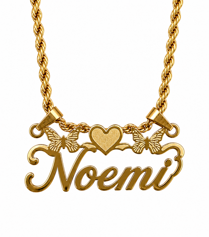 Butterfly Name Necklace