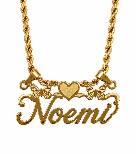 Butterfly Name Necklace