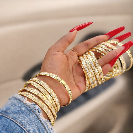 90’s Diamond Cuts Bangles