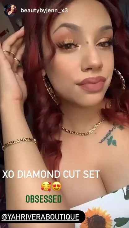Xo BUNDLE set W/ Name Earrings