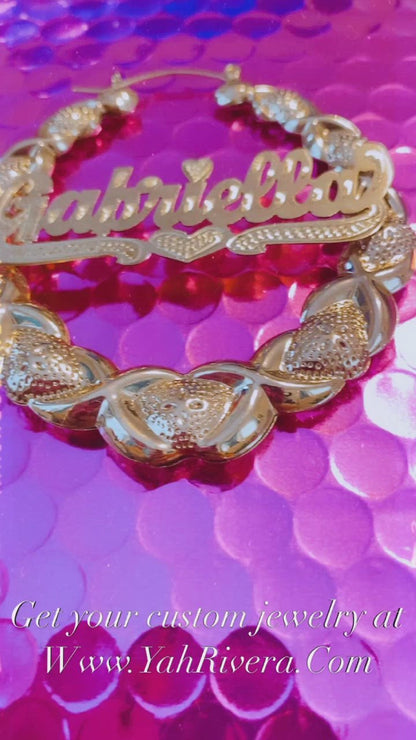 XO NAME EARRINGS