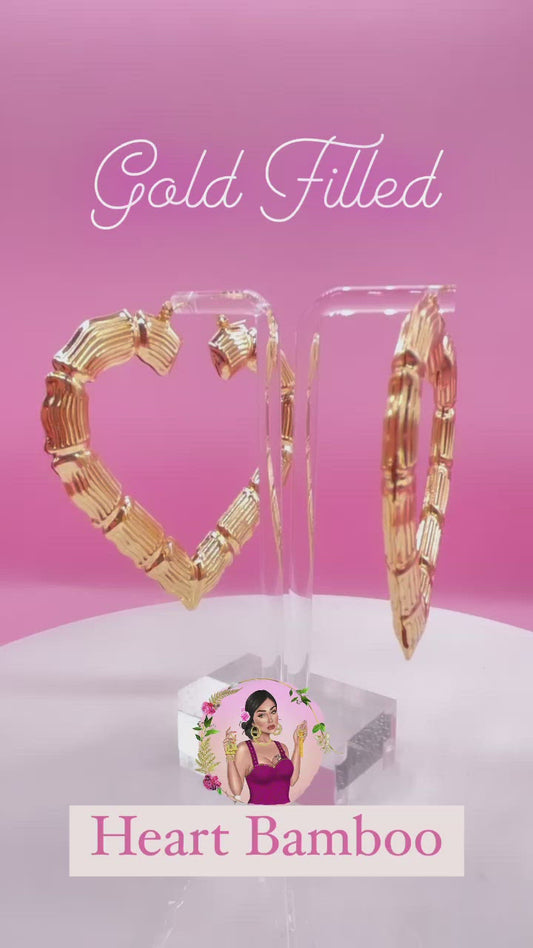 Heart Bamboo (Gold Filled)