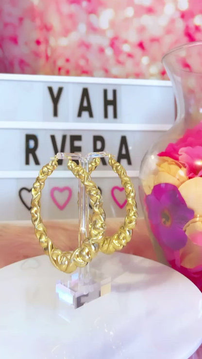 3.10” Xo Puff Earrings