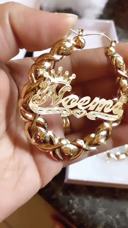 XO NAME EARRINGS