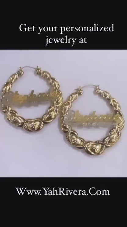 XO NAME EARRINGS