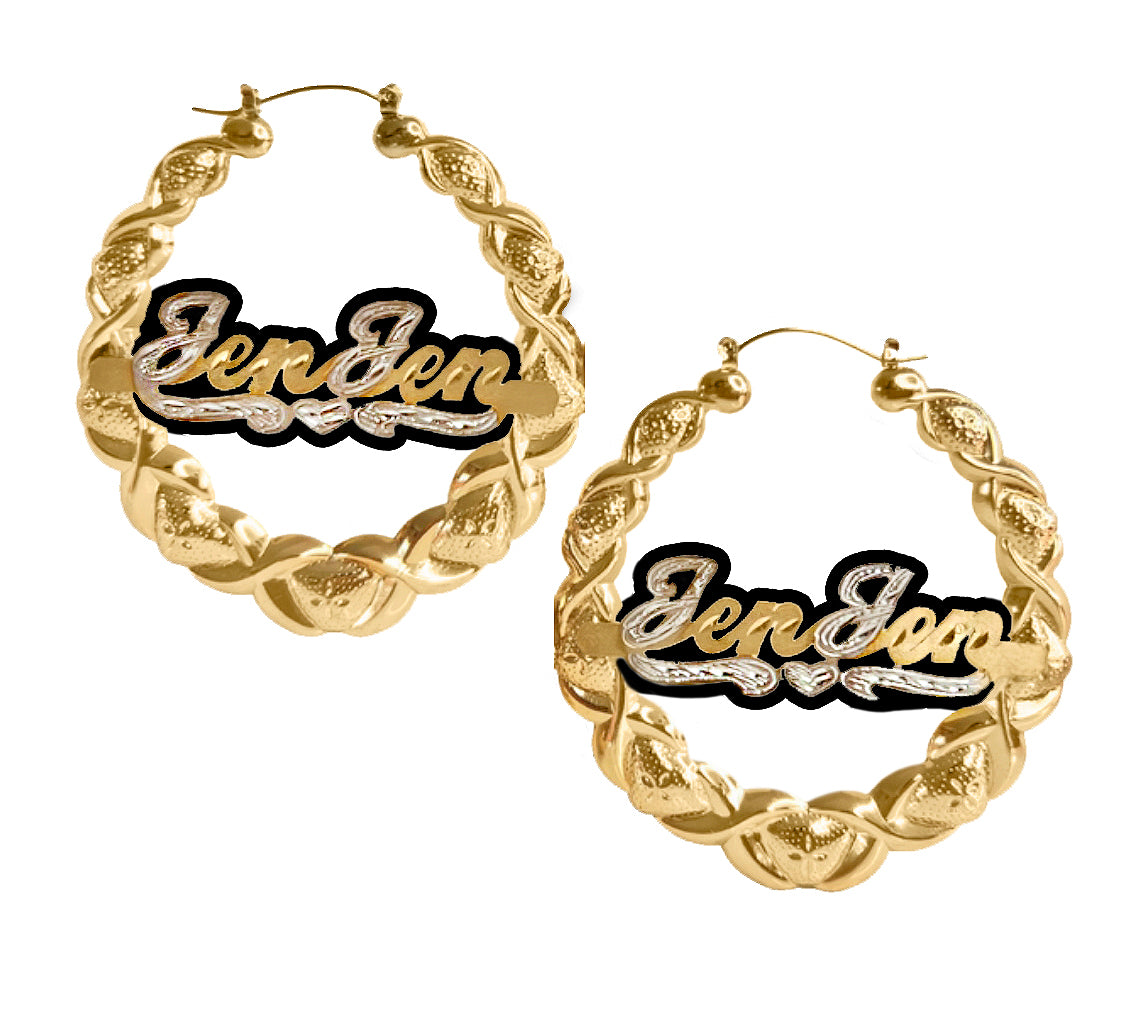 Kids Onyx Xo Earrings