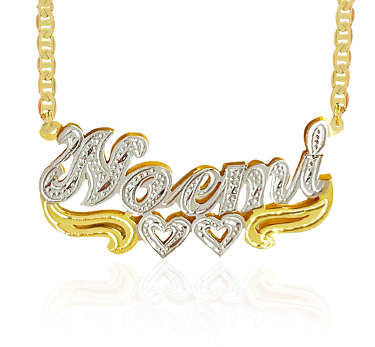Girls 3D Pretty Hearts Frosted Necklace