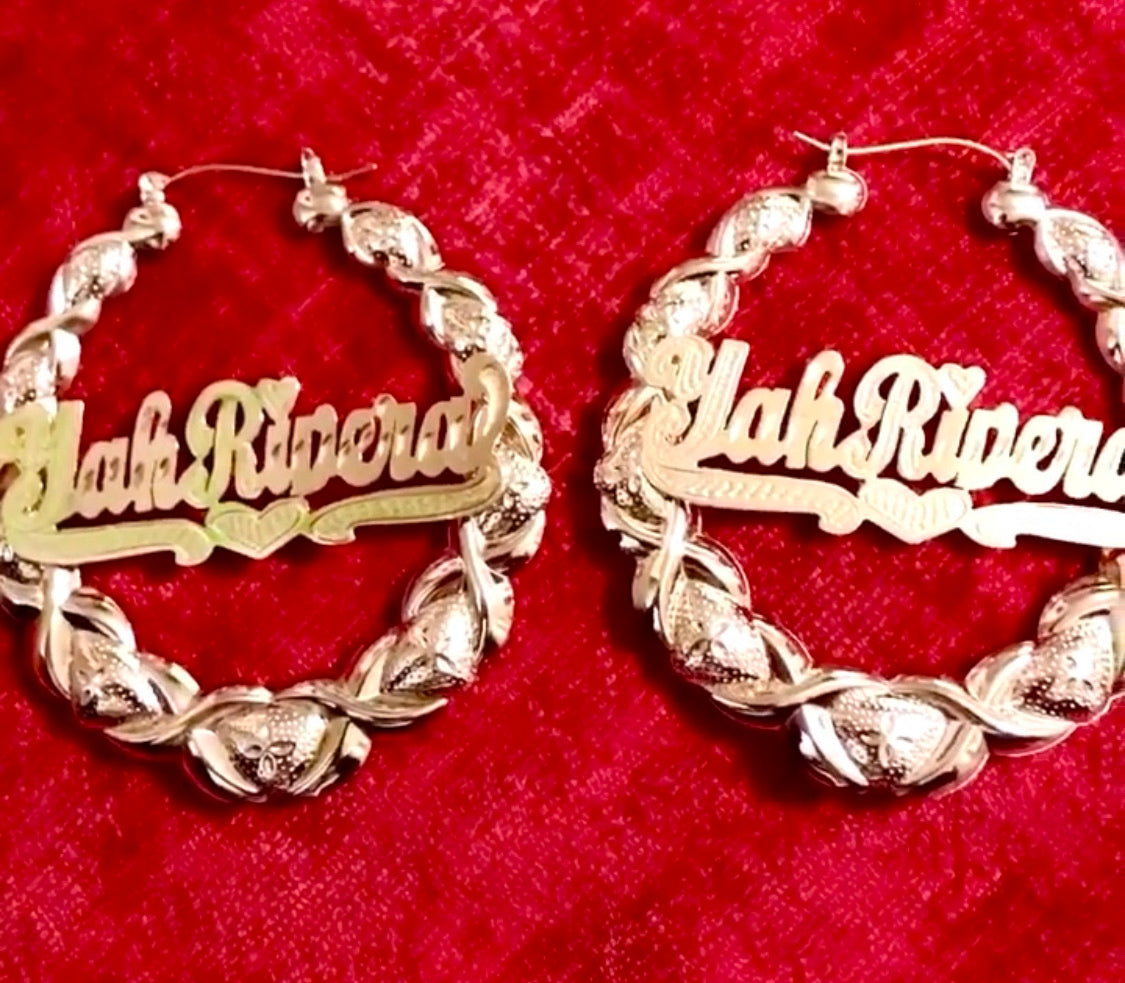 XO Kids BAMBOO NAME EARRINGS