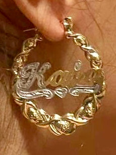 XO Kids BAMBOO NAME EARRINGS