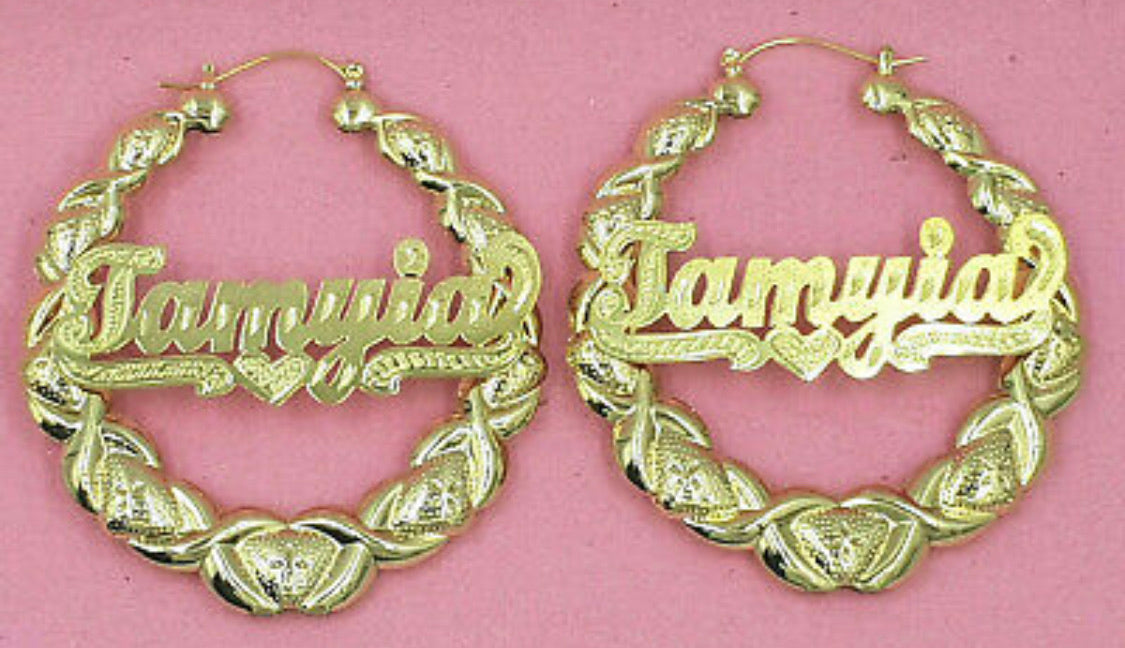 XO Kids BAMBOO NAME EARRINGS